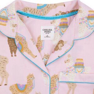 CHELSEA PEERS - Alpaca Print Short Pajama Set NWT